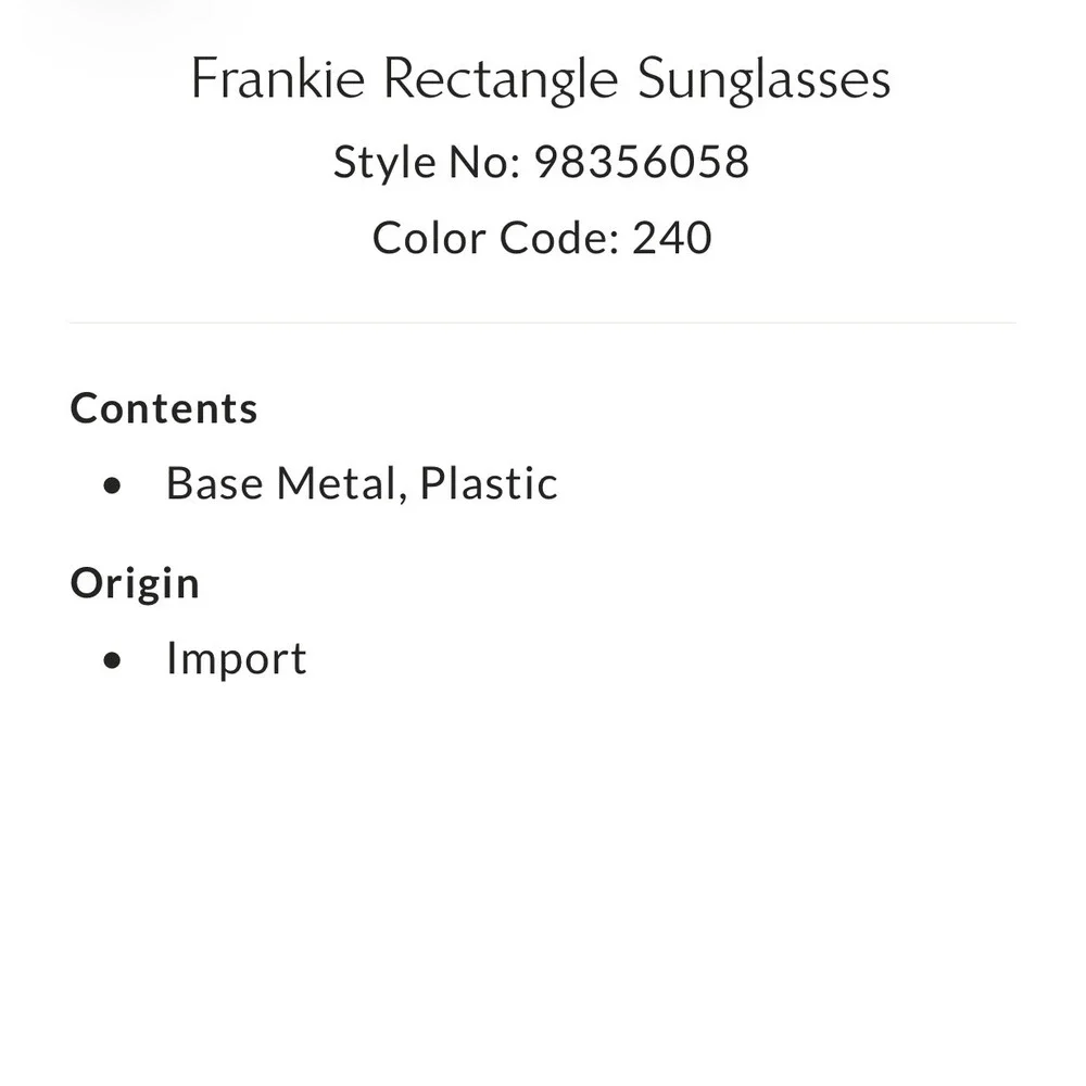 Free People Frankie Rectangle Sunglasses New NWT Blue tinted plastic summer fun
